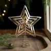 Decoraciones navideñas feliz navidad nuevo cross-border hierro forjado estrella de techo de árbol árbol de navidad estrella de cinco puntas de oro decoración de ventana arreglo de navidad colocación Application Scenario